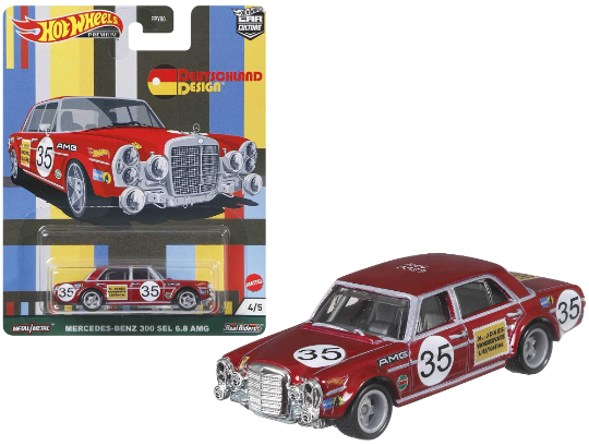 Hot Wheels Premium Car Culture Deutschland Design - FPY86-957C - Estuche C de 5 coches - Premium con pilotos reales