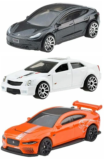 Serie de sedanes de lujo Hot Wheels (2022) - GDG44-986U - Caja U de 5 autos - VHTF raro