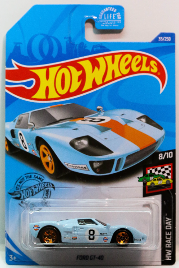 Hot Wheels Ford GT-40 HW Race Day GHC55 - Gulf Livery
