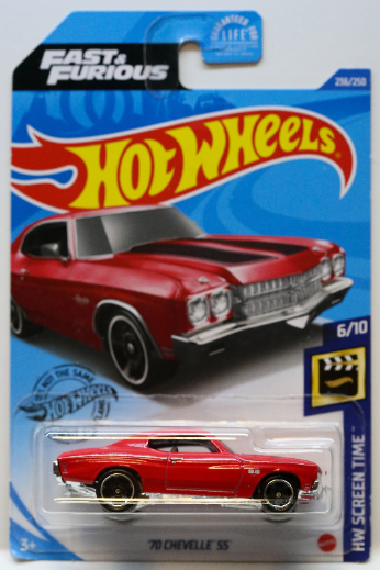 Hot Wheels '70 Chevelle SS HW Screen Time GHC78 - Más (+) un Hot Wheel adicional - Rápido y Furioso