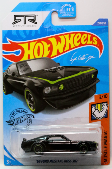 Hot Wheels 69 Ford Mustang Boss high quality 302 Super Treasure Hunt