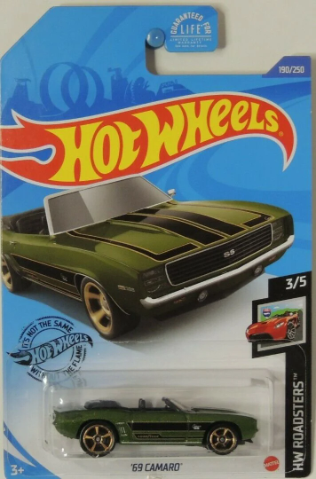 Hot Wheels '69 Camaro HW Roadsters GHG06 - Más (+) un Hot Wheel de bonificación
