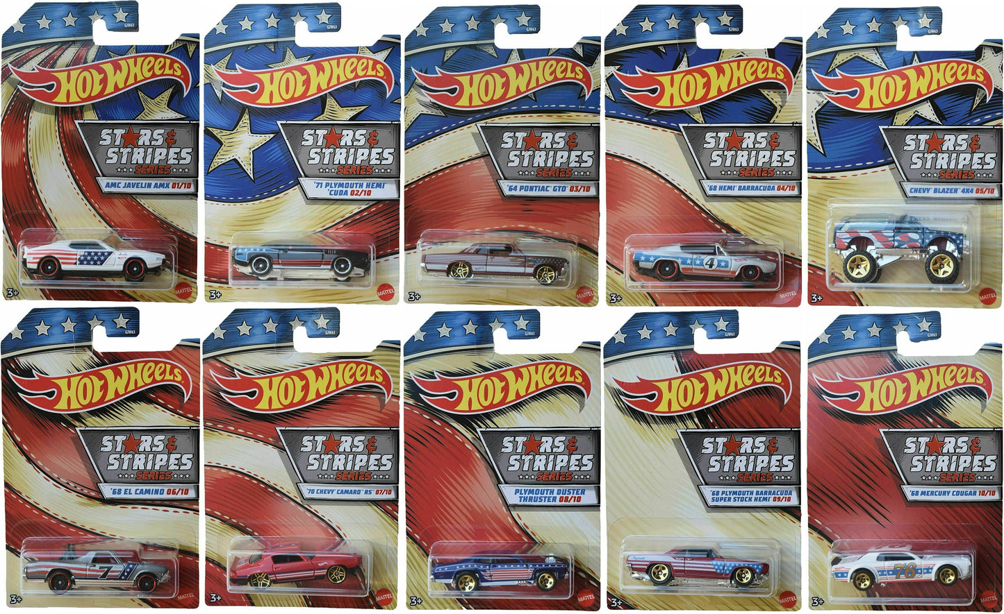 Hot Wheels 1/64 Étoiles et rayures Exclusivité Walmart - Autocueillette