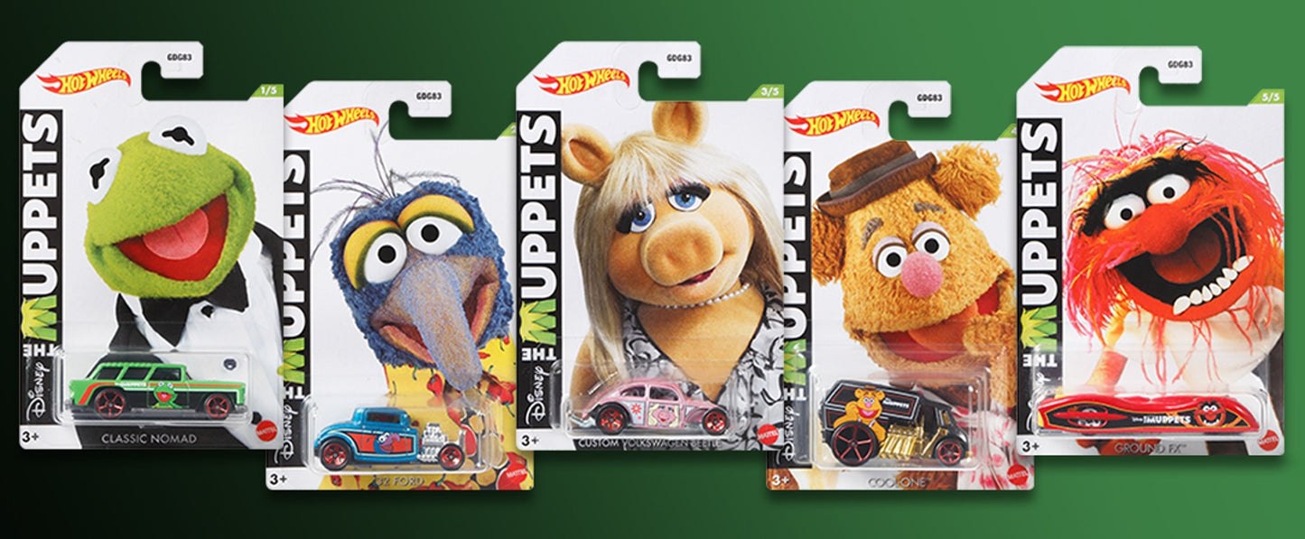 Hot Wheels de Disney: ¡Los Muppets! - Elige tú mismo - Más (+) un Hot Wheel de regalo