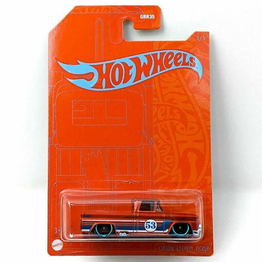 Hot Wheels Naranja y Azul EMC 53.º Aniversario - GRR35-956A - Conjunto completo de 5 coches - VHTF raro
