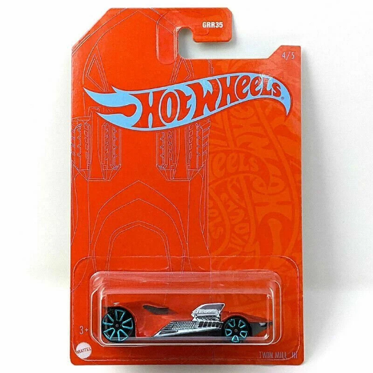 Hot Wheels Naranja y Azul EMC 53.º Aniversario - GRR35-956A - Conjunto completo de 5 coches - VHTF raro