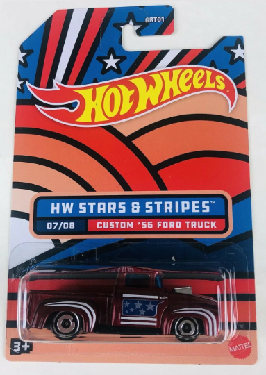 Hot Wheels 1/64 Serie Estrellas y Rayas - Exclusivo de Walmart - GRT01-HDH - Conjunto de ocho (8) autos
