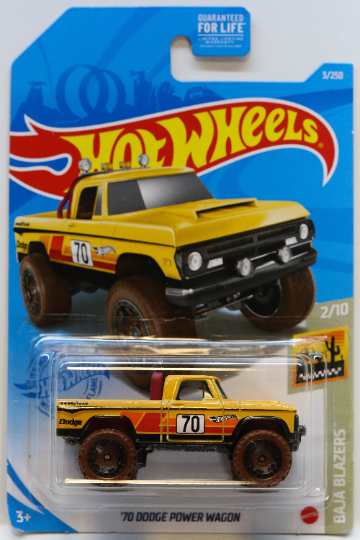 Hot Wheels '70 Dodge Power Wagon HW Baja Blazers GRX65