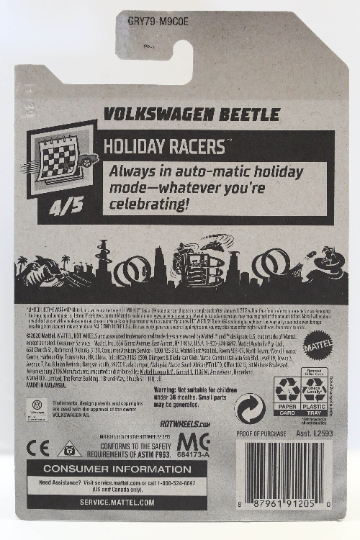 Volkswagen Coccinelle HW Holiday Racers GRY79 - Édition Saint-Valentin