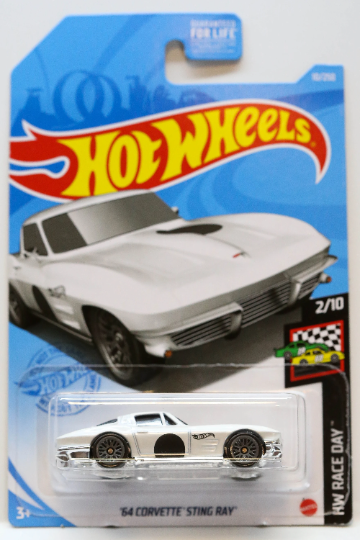 Hot Wheels '64 Corvette Sting Ray HW Race Day GTB88 - Plus (+) une Hot Wheel en bonus