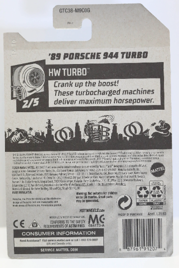 Hot Wheels '89 Porsche 944 Turbo HW Turbo GTC38 - Más (+) un Hot Wheel de bonificación