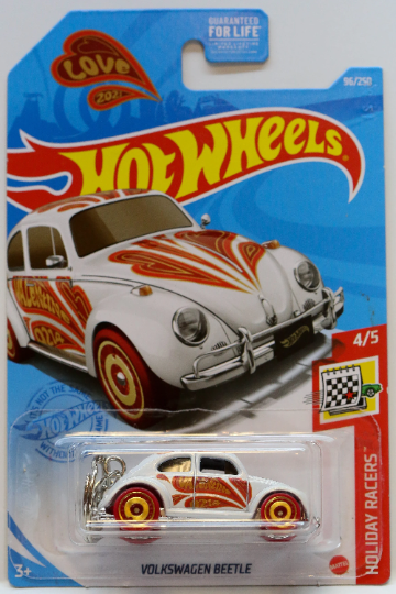 Hot Wheels Volkswagen Beetle HW Holiday Racers GTC73 Keychain - Valentine Edition - Perfect Gift
