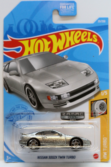 Hot Wheels Nissan 300ZX Twin Turbo HW Turbo GTD24 - ZAMAC #011 - Exclusivo de Walmart - Más (+) un Hot Wheel de bonificación - Raro y VHTF