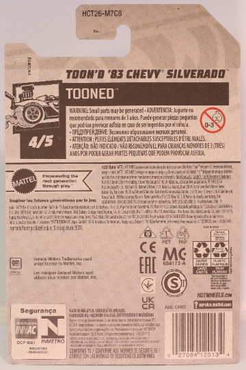 Chevrolet Silverado '83 con toon HW Tooned HCT26 de Hot Wheels