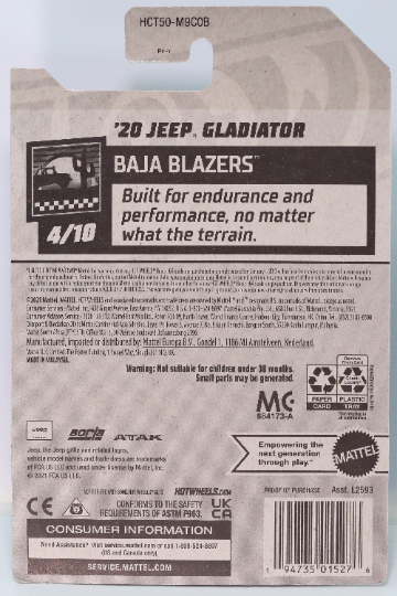 Jeep Gladiator HW Baja Blazers 2020 de Hot Wheels HCT50