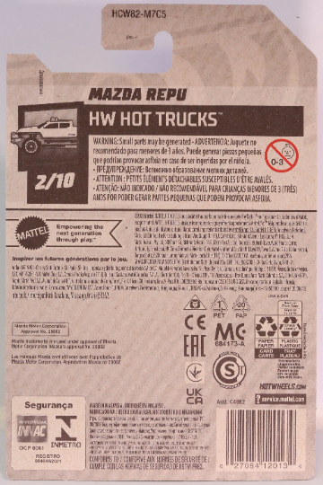 Hot Wheels Mazda Repu HW Hot Trucks HCW82 - Plus (+) une Hot Wheel en bonus