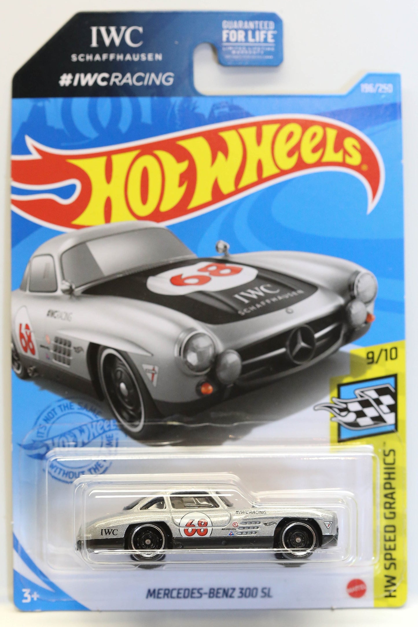 Mercedes-Benz 300 SL HW Hot Wheels, gráficos de velocidad GRY47