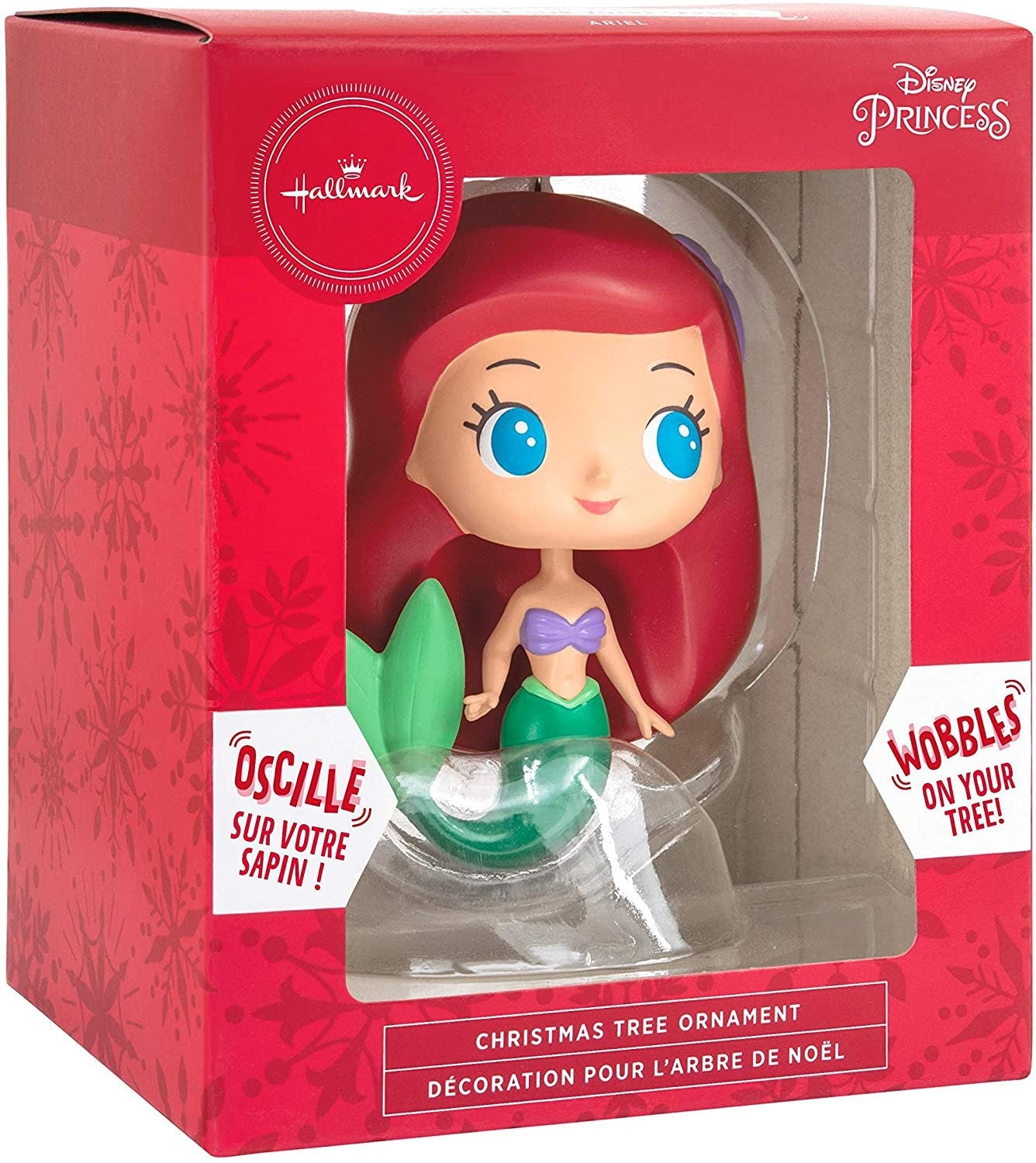 Adorno navideño Hallmark Disney de La Sirenita, Ariel, la pequeña amiga saltarina - 2HCM9207