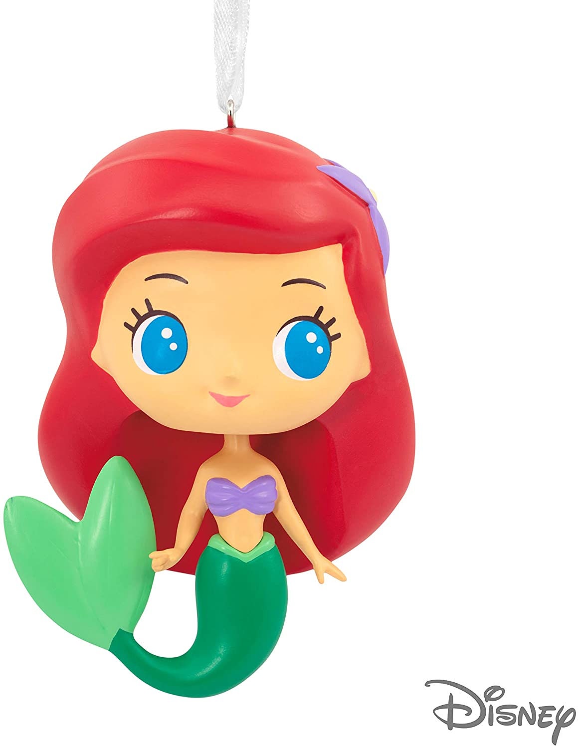 Adorno navideño Hallmark Disney de La Sirenita, Ariel, la pequeña amiga saltarina - 2HCM9207