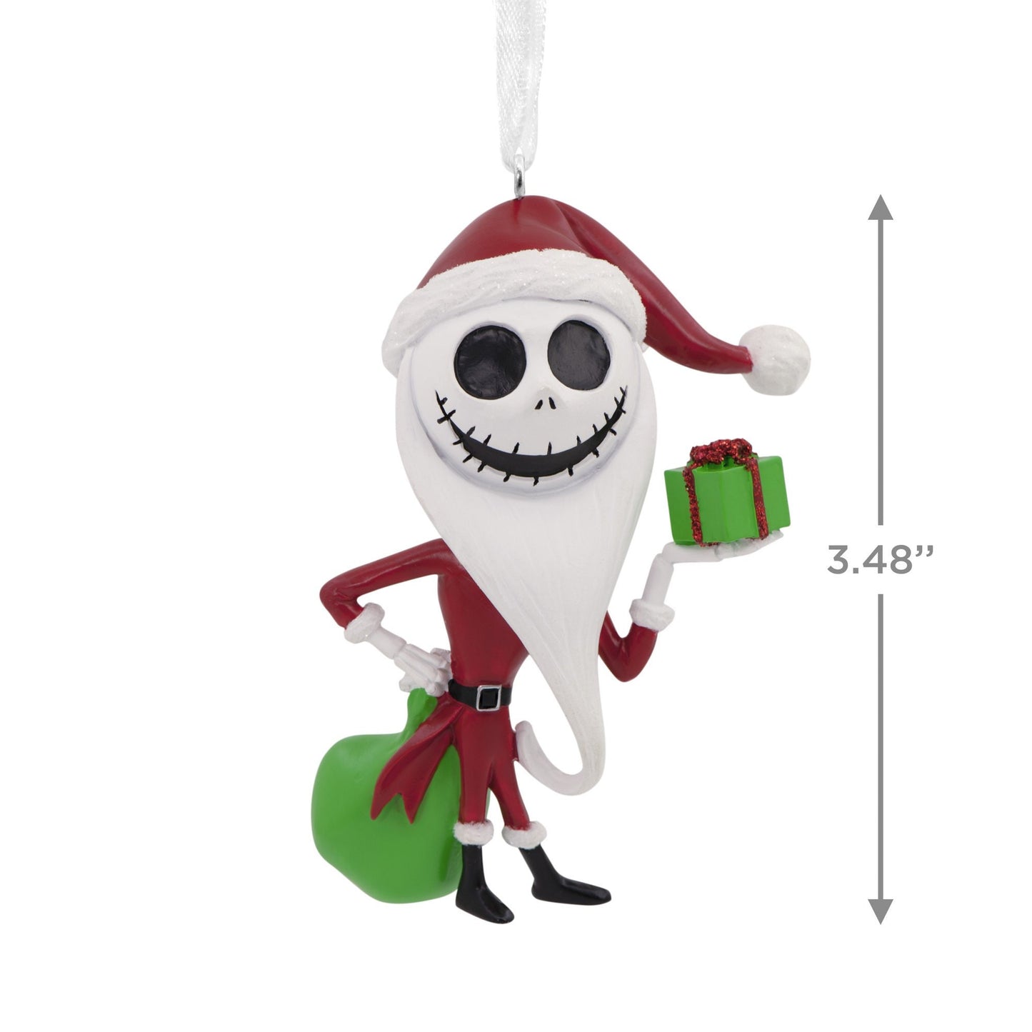 Adorno navideño Hallmark Disney de Jack como Sandy Claws de Pesadilla antes de Navidad de Tim Burton - 2HCM9047