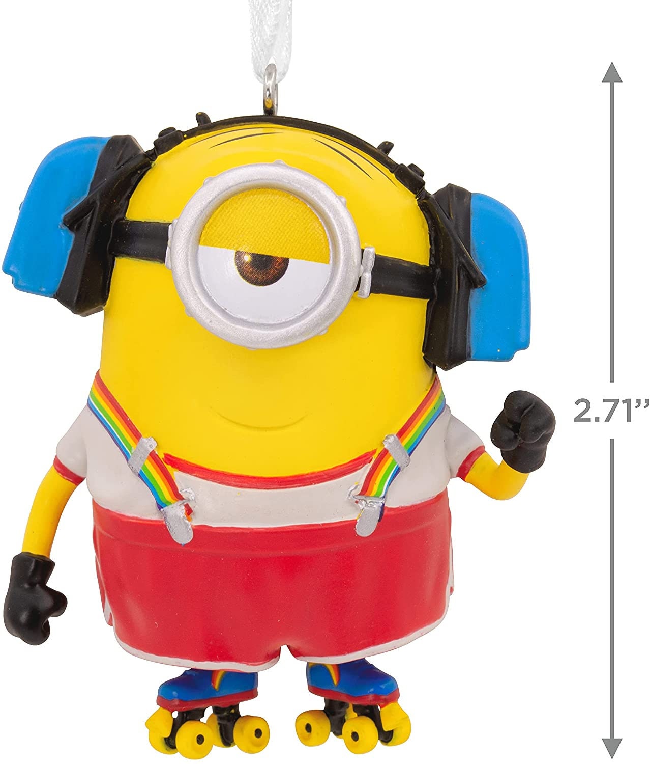 Adorno navideño de Hallmark Minions Stuart el Minion patinando - 3HCM0339
