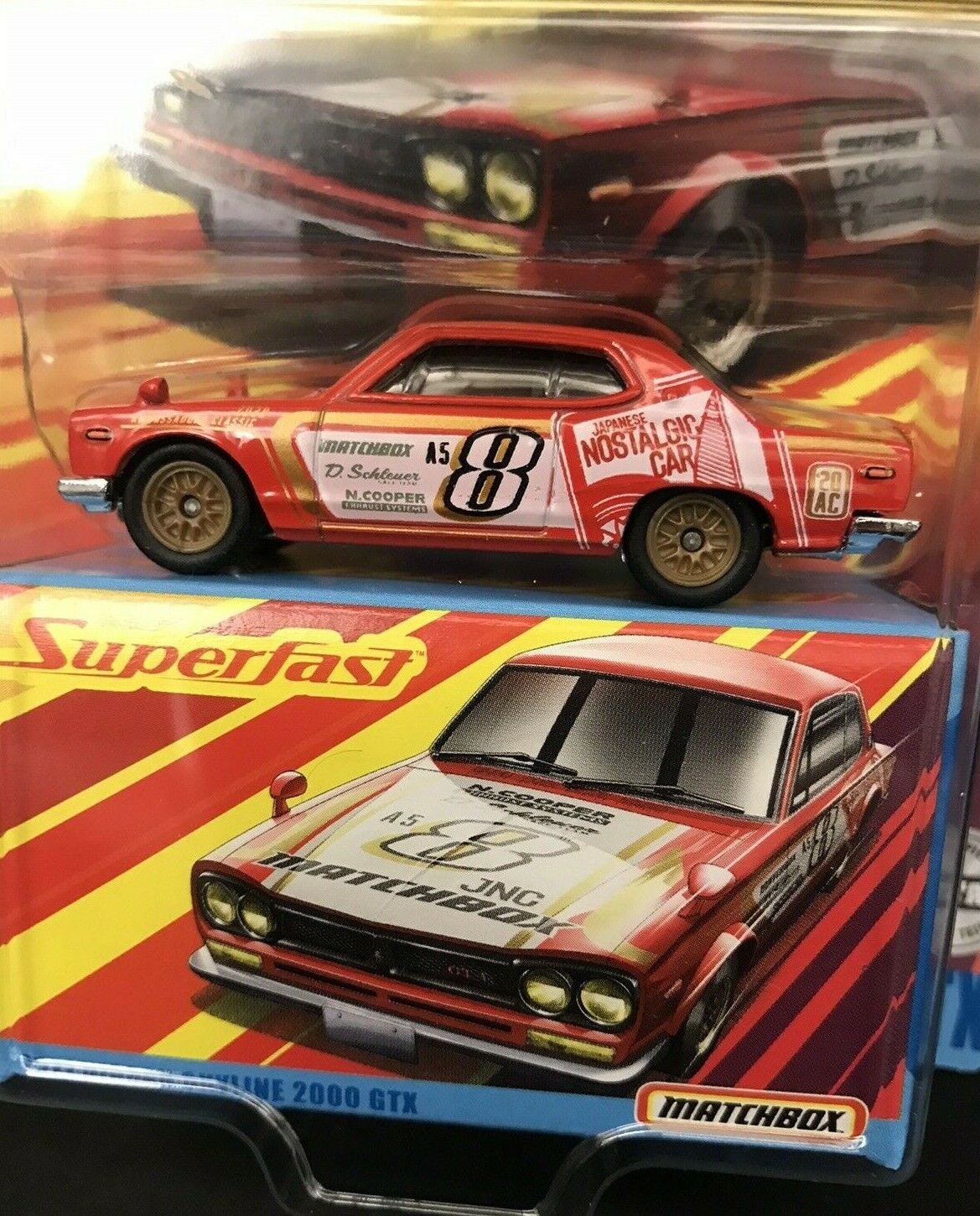 MATCHBOX '71 Nissan Skyline 2000 GTX GKP50 - Super rapide