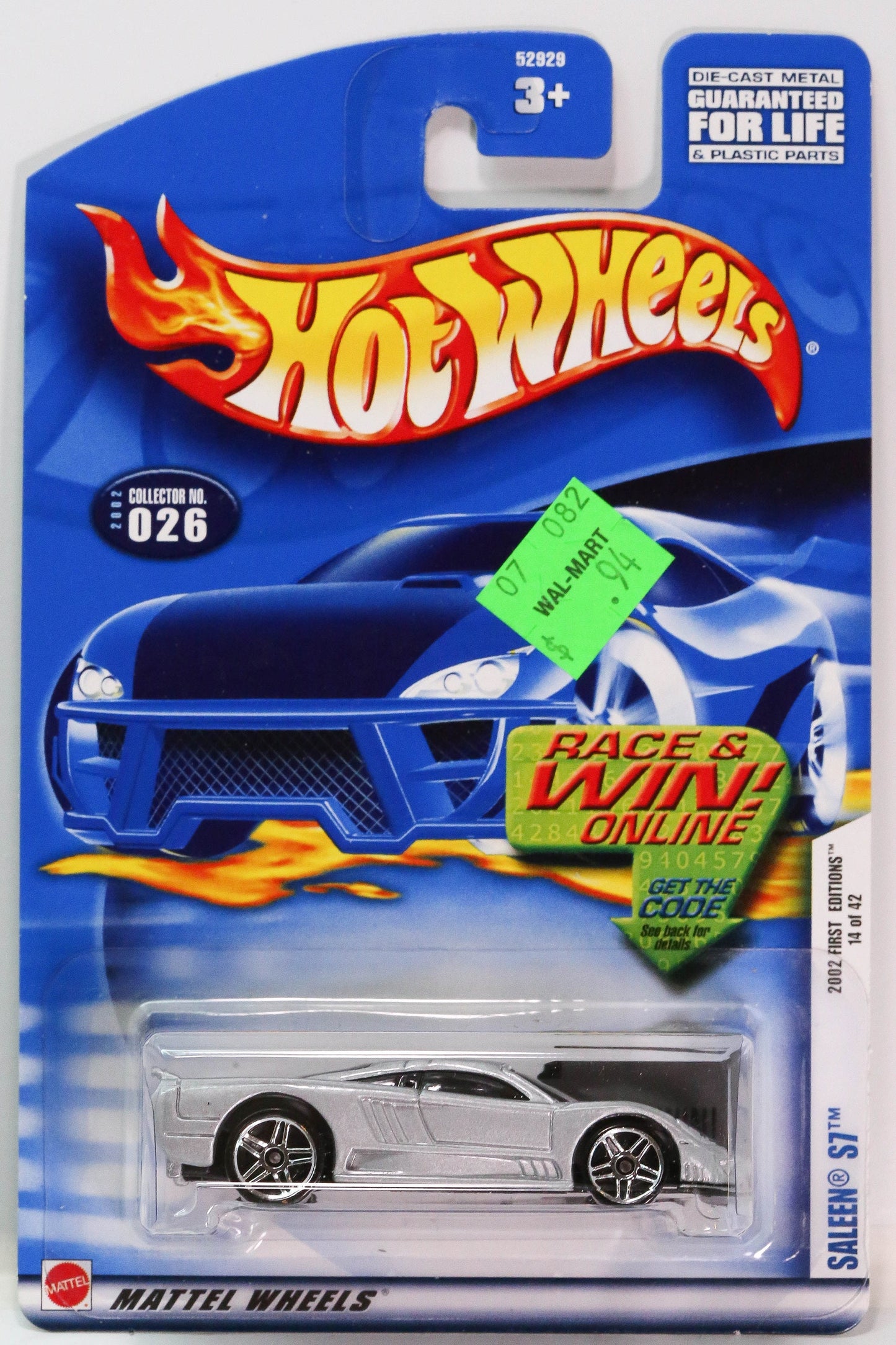 Saleen S7 de Hot Wheels vintage (primeras ediciones de 2002, 52929) - Más (+) un Hot Wheel extra