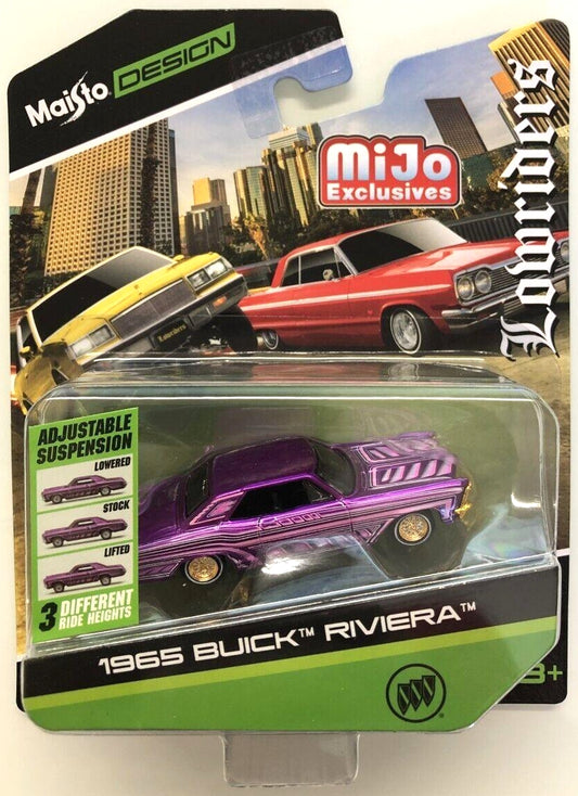 Maisto 1965 Buick Riviera Lowrider - Candy Purple - "Lowriders" Series - 15494-21 BRIV Chase