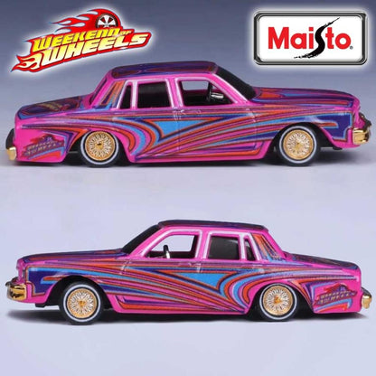 Maisto Chevy Caprice Lowrider - Candy Pink - "Lowriders" Series - 15494-6127-02 - World of Wheels Convention