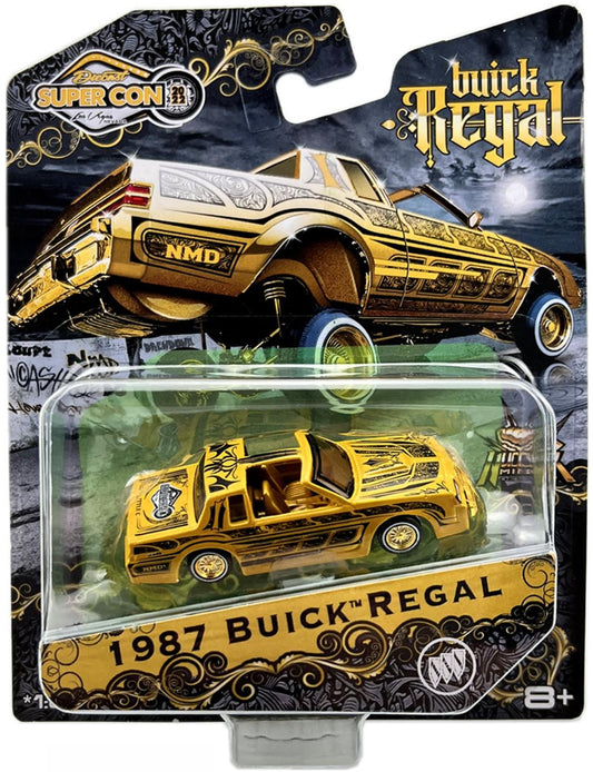 Maisto 1987 Buick Regal - Gold with Custom Graphics - 2515 Regal - Super Con 2022