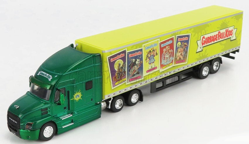 Camión con remolque de 18 ruedas Mack Anthem 2019, Greenlight - Entrega exprés de Garbage Pail Kids - Exclusivo - 30262 - GPK