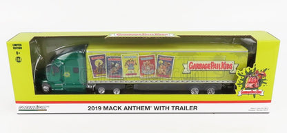 Camión con remolque de 18 ruedas Mack Anthem 2019, Greenlight - Entrega exprés de Garbage Pail Kids - Exclusivo - 30262 - GPK