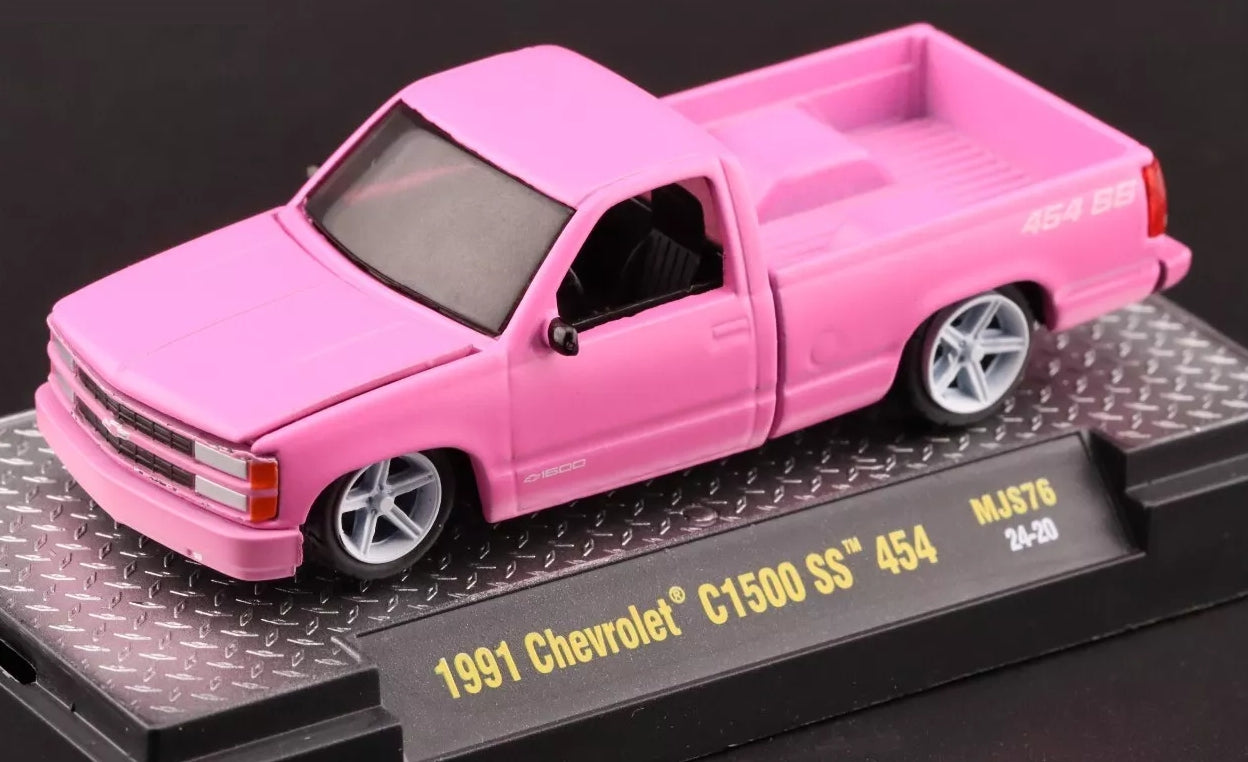 M2 Machines 1991 Chevrolet C1500 SS 454 - 31500-MJS76 - 24-20 - Semi Gloss Pink