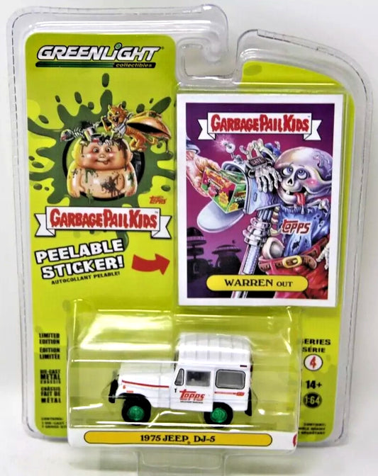 Greenlight Collectibles - Garbage Pail Kids® Series 4 Warren Out - 1975 Jeep DJ-5 (1/64) 54070-B - Chase