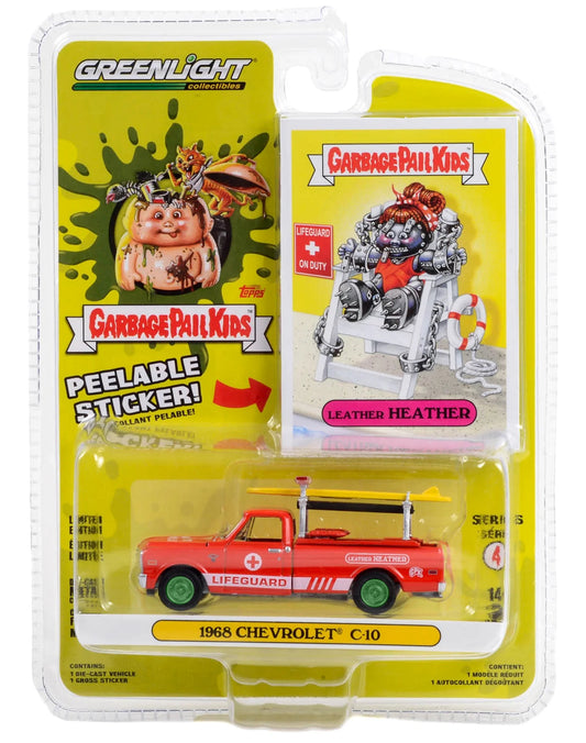 Greenlight Collectibles - Garbage Pail Kids® Series 4 Leather Heather - 1968 Chevrolet C-10 'Lifeguard on Duty' (1/64) 54070-C - Chase