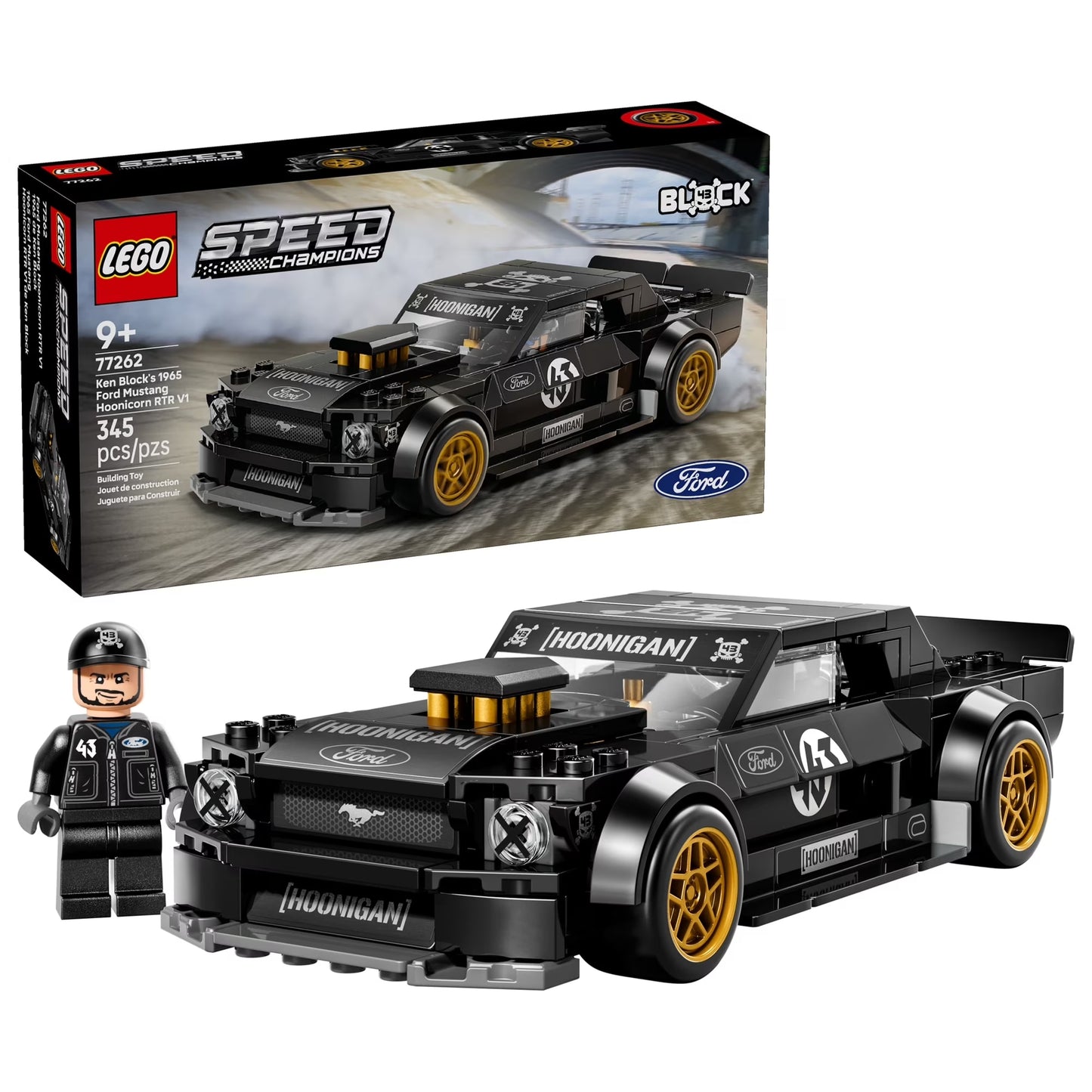 LEGO® Speed Champions Ken Block's '65 Ford Mustang Hoonicorn V1 (77262)
