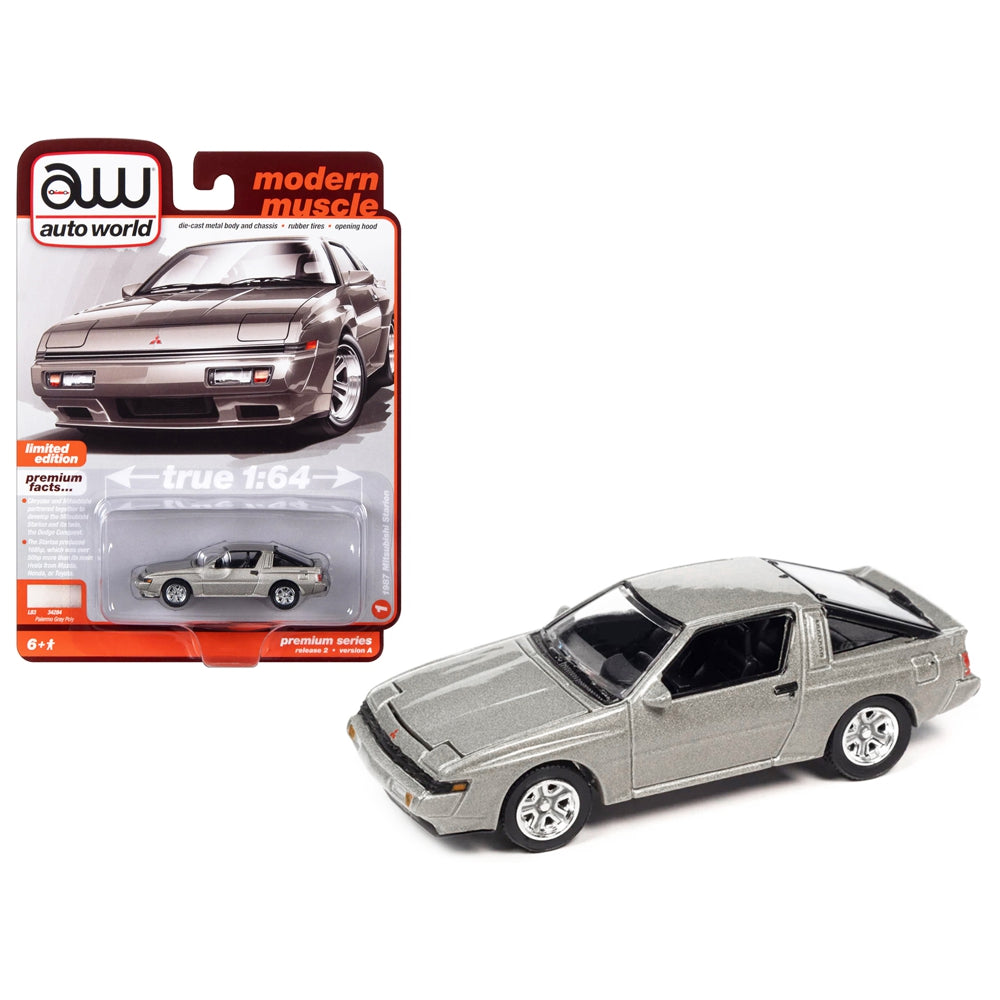 Auto World 1987 Mitsubishi Starion 1:64 Scale Diecast - AWSP128A 