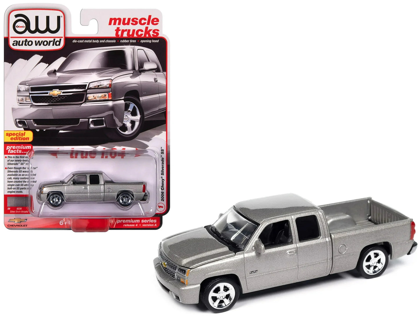 Auto World 1980 Chevy Custom Deluxe 10 Stepside Pickup AWSP057 - Negro medianoche
