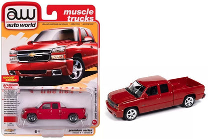 Auto World 2006 Chevy Silverado SS Pickup AWSP163B - Victory Red
