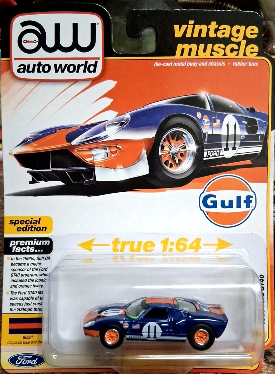 Auto World 1965 Ford GT40 #11 Gulf Racing Special Edition