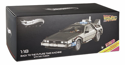 Hot Wheels ELITE Back To The Future Time Machine with Mr. Fusion - BCJ97 - 1/18 Scale