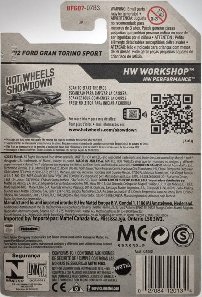 Hot Wheels '72 Ford Gran Torino Sport HW Workshop BFG07