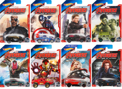 Hot Wheels Avengers: Age of Ultron Series 2015 - CGB81-CGB82 - Full Set - Walmart Exclusive