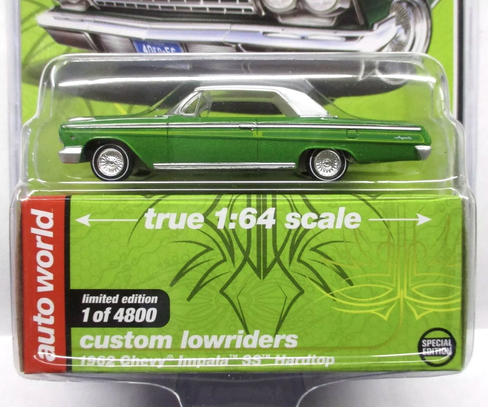 1/64 Scale Window Decals For AFX Mega G Impala SS & Fusion Slot Cars - Waterslide Type
