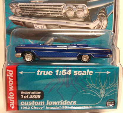 Auto World 1962 Chevy Impala SS Convertible Custom Lowriders (MiJo Exclusive) - CP7662
