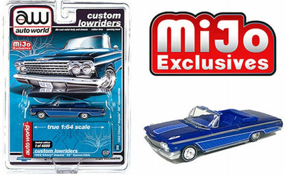 Auto World 1962 Chevy Impala SS Convertible Custom Lowriders (MiJo Exclusive) - CP7662