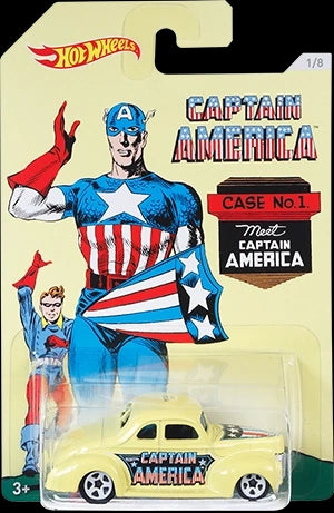 Hot Wheels Captain America 75th Anniversary Series 2016 - DJK75-DJK79 - Full Set
