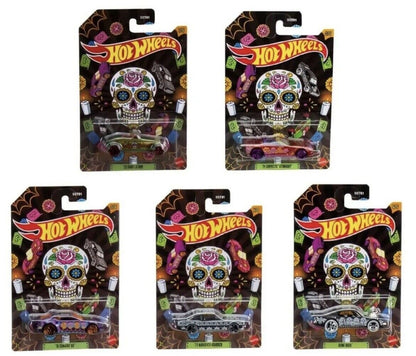 Hot Wheels Halloween 2023 Dia De Los Muertos Collection - DXT91-HLJ86 - Full Set - Plus (+) a Bonus Hot Wheel