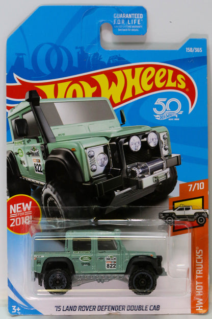 Hot Wheels '15 Land Rover Defender Double Cab HW Hot Trucks FJY55