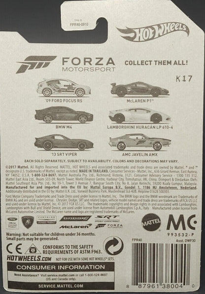 Hot Wheels Ford Falcon Race Car FPR40 - Forza Motorsport Series (2017) Chase Model - Walmart Exclusive - Plus (+) a Bonus Hot Wheel